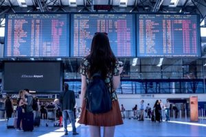 Flights Listed At An Airport