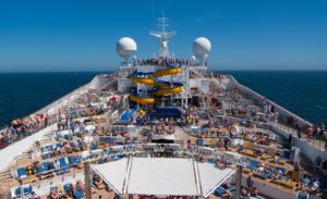 Cruise ship upper deck