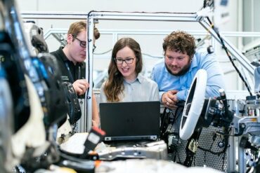 Engineering Teams Work On Automotive Advancements