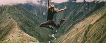 woman jumping