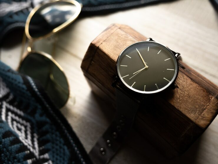wristwatch and sunglasses